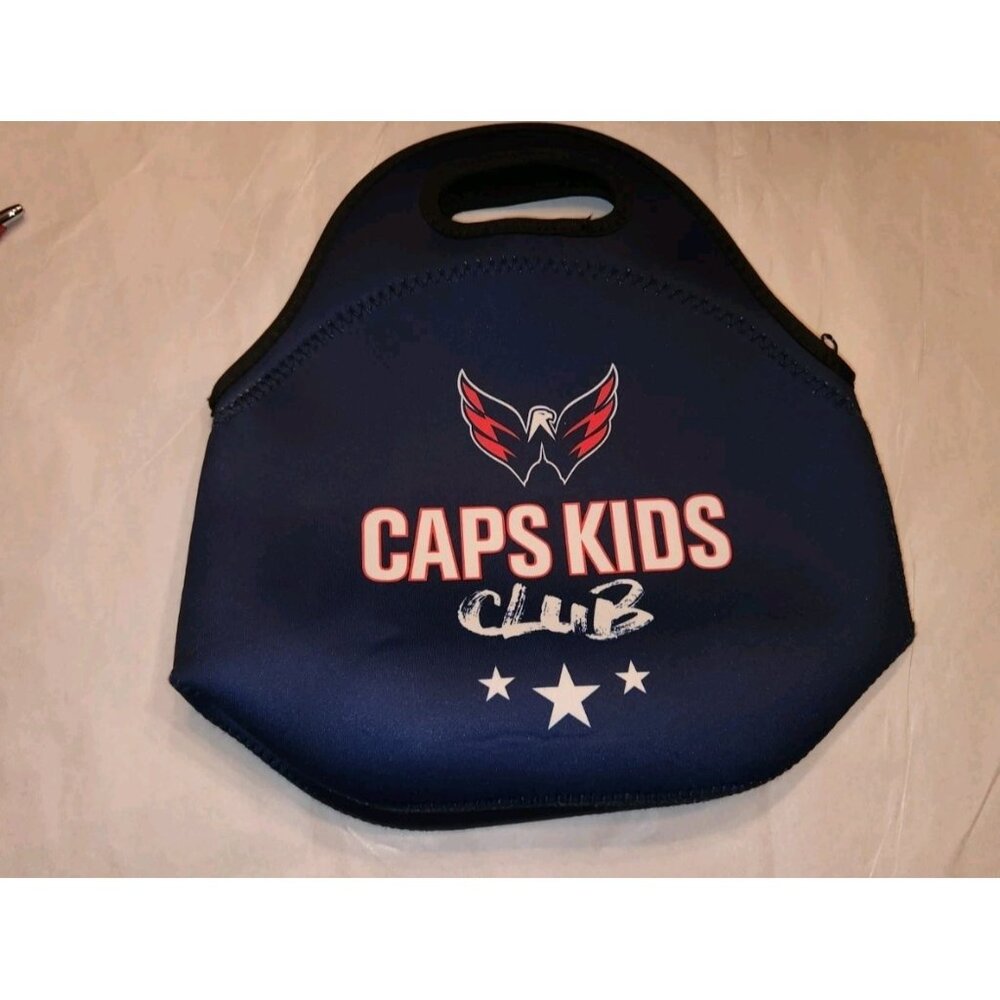 Caps Kids Club NHL Washington Capitals  lunch bag W six (6) bonus club items